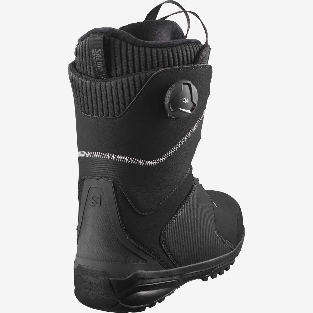 Women's Salomon KIANA DUAL BOA Snowboard Boots Black/Silver | SA73065-193