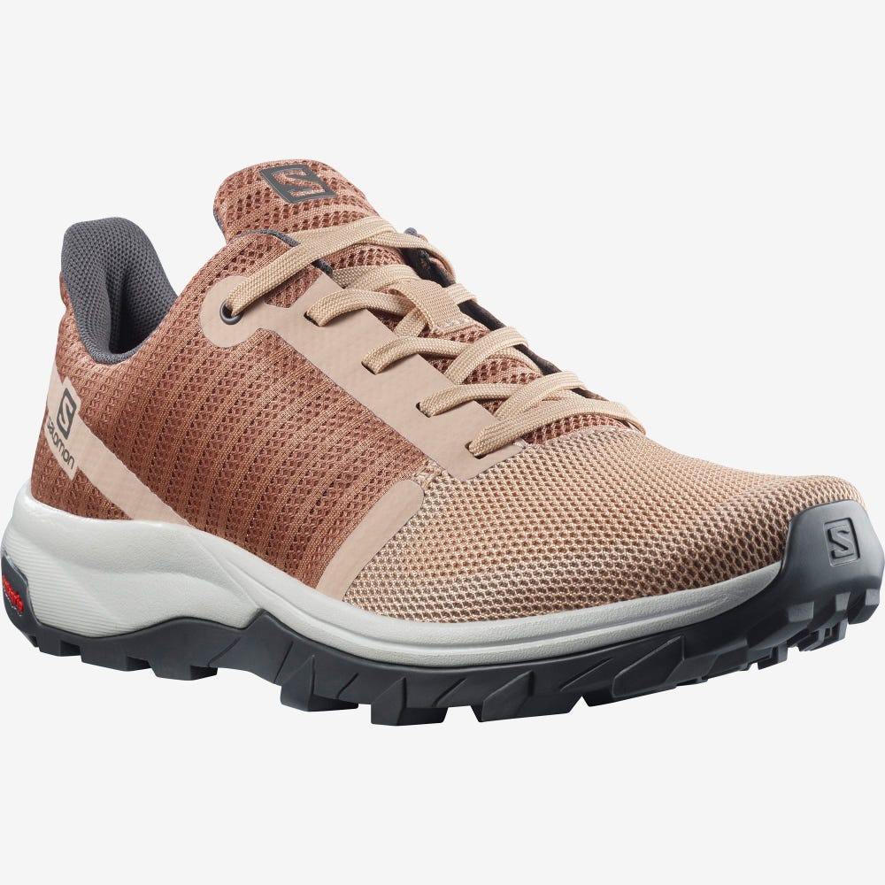 Women's Salomon OUTBOUND PRISM Hiking Shoes Beige | SA13942-901