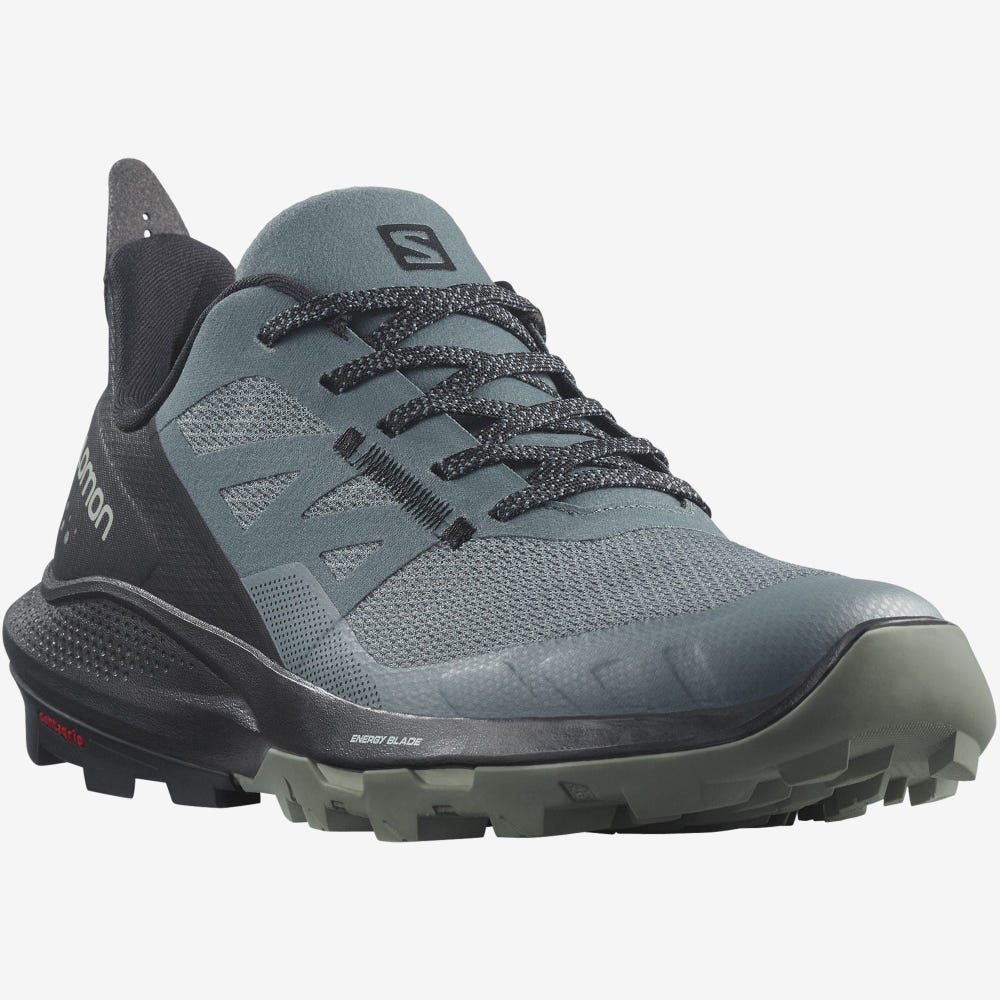 Women's Salomon OUTPULSE Hiking Shoes Grey/Black | SA02637-306