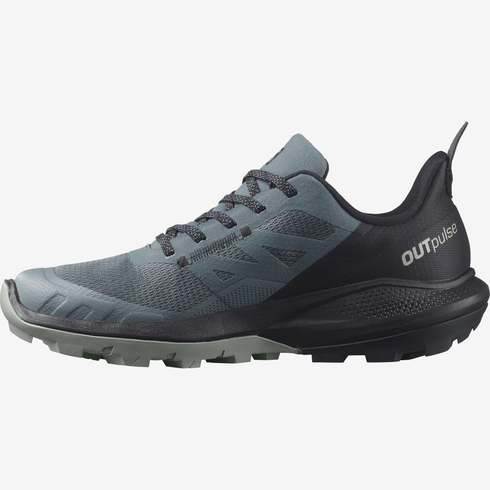 Women's Salomon OUTPULSE Hiking Shoes Grey/Black | SA02637-306