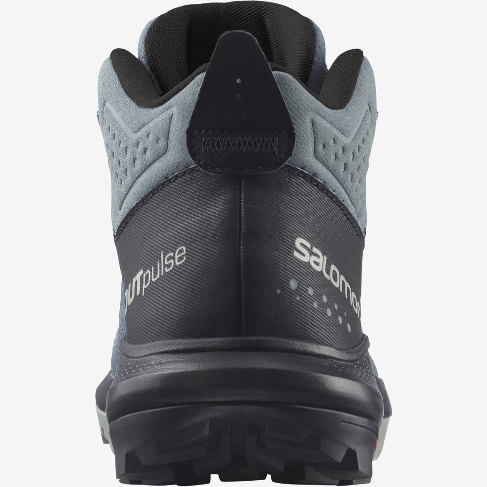 Women's Salomon OUTPULSE MID GORE-TEX Hiking Boots Grey/Black | SA50291-829