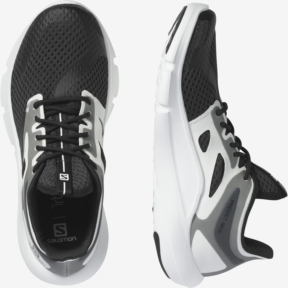 Women's Salomon PREDICT MOD Running Shoes Black/White | SA93685-753