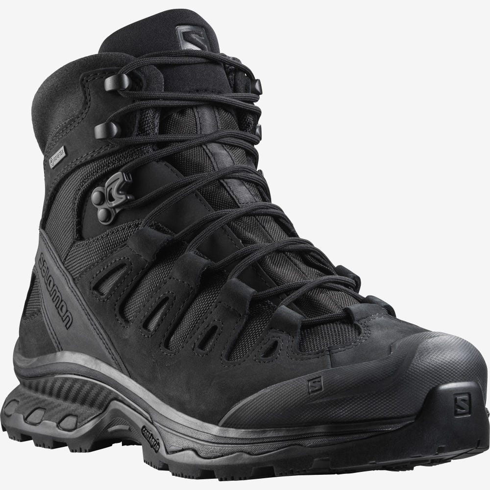 Women's Salomon QUEST 4D GORE-TEX FORCES 2 EN Tactical Boots Black | SA36180-648