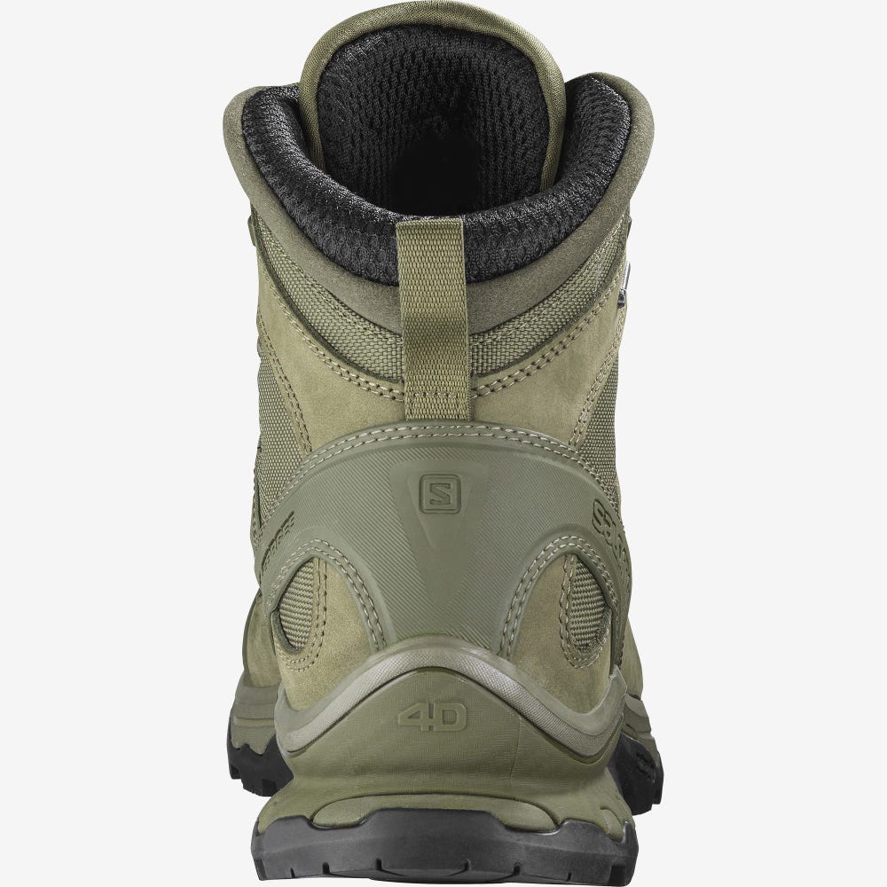 Women's Salomon QUEST 4D GORE-TEX FORCES 2 EN Tactical Boots Green/Black | SA61748-407