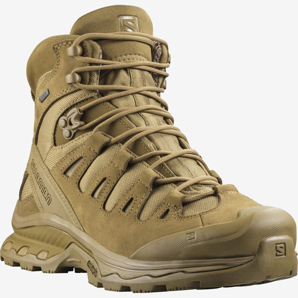 Women's Salomon QUEST 4D GORE-TEX FORCES 2 Tactical Boots Brown | SA63875-179