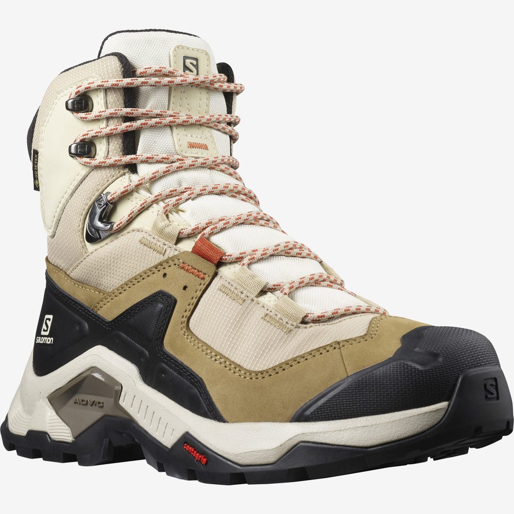 Women's Salomon QUEST ELEMENT GORE-TEX Hiking Boots Light Brown/Orange | SA16395-058