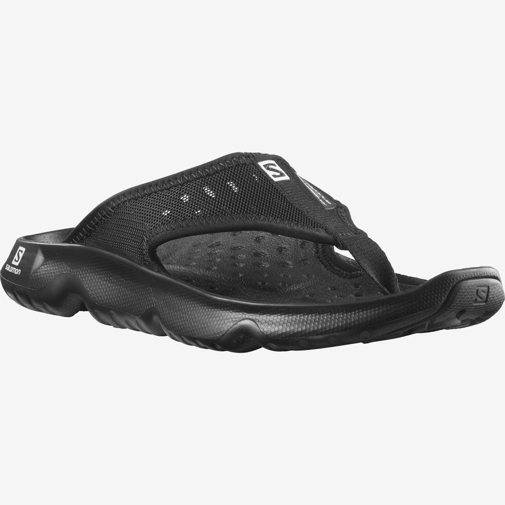 Women's Salomon REELAX BREAK 5.0 Flip Flops Black | SA62437-810