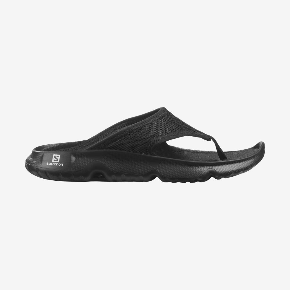 Women\'s Salomon REELAX BREAK 5.0 Flip Flops Black | SA62437-810