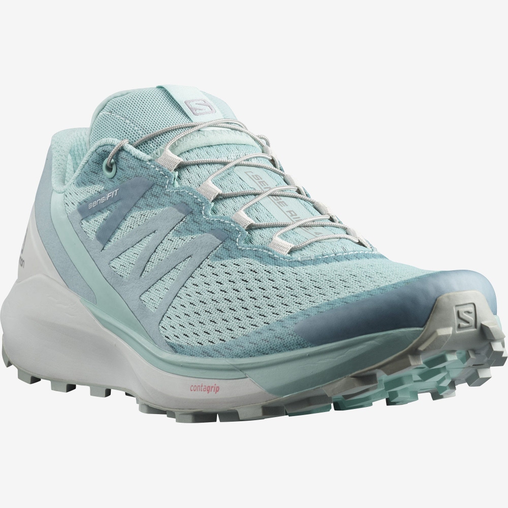 Women's Salomon SENSE RIDE 4 Trail Running Shoes Turquoise | SA20398-254