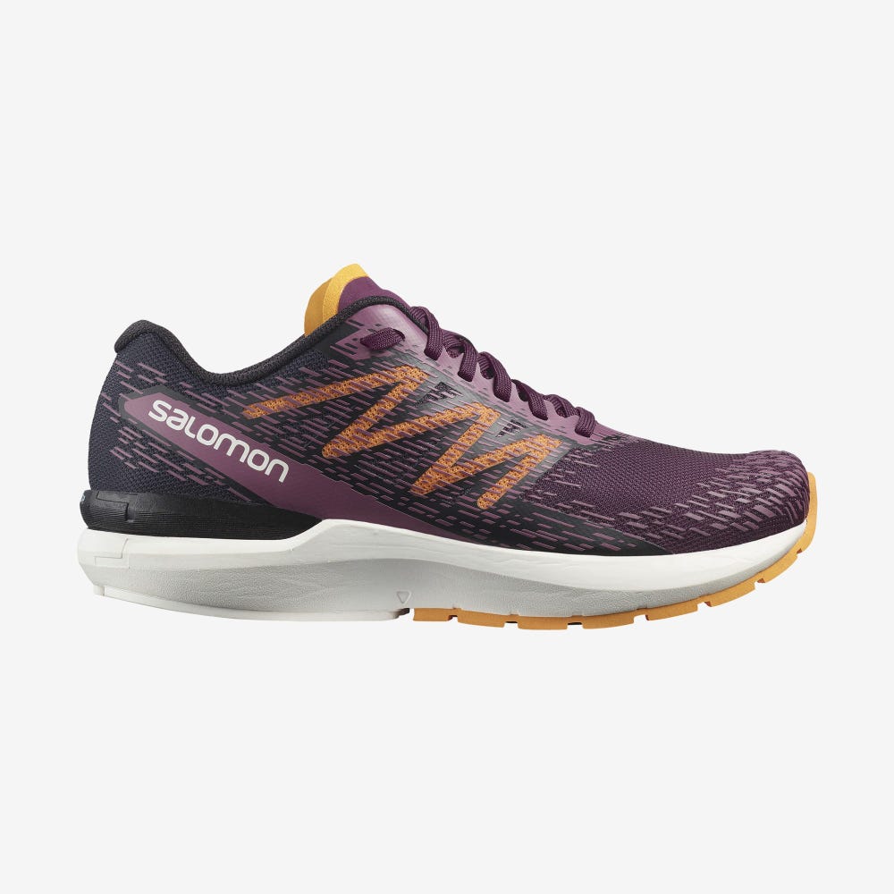 Women\'s Salomon SONIC 5 BALANCE Running Shoes Purple/Black/Orange | SA67812-985