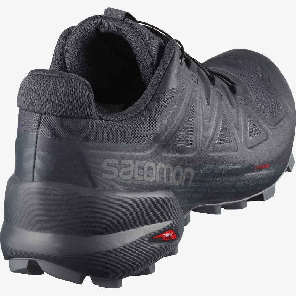 Women's Salomon SPEEDCROSS 5 GTX NOCTURNE Trail Running Shoes Grey/Black | SA74892-376