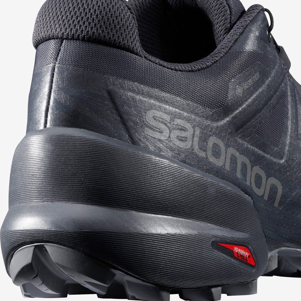 Women's Salomon SPEEDCROSS 5 GTX NOCTURNE Trail Running Shoes Grey/Black | SA74892-376