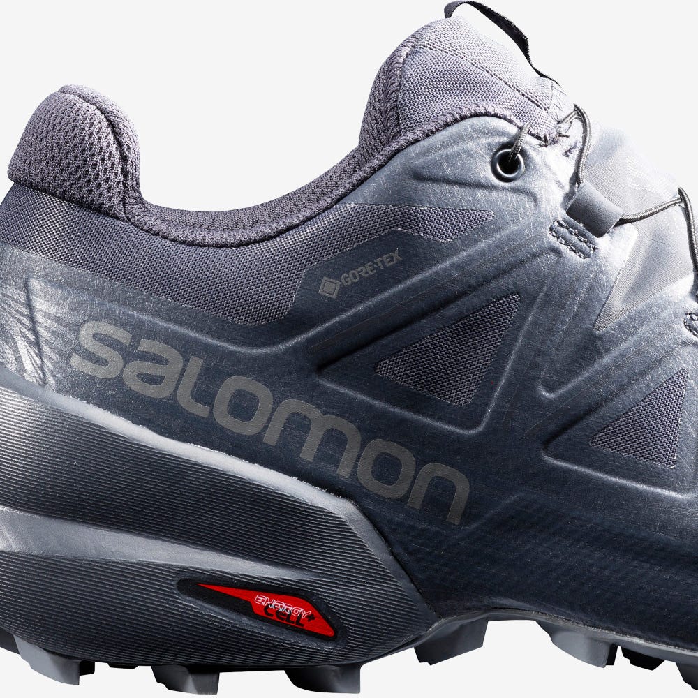 Women's Salomon SPEEDCROSS 5 GTX NOCTURNE Trail Running Shoes Grey/Black | SA74892-376