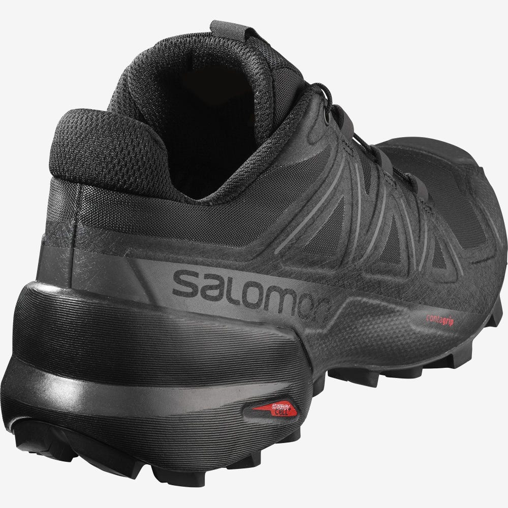 Women's Salomon SPEEDCROSS 5 Trail Running Shoes Black | SA64081-938