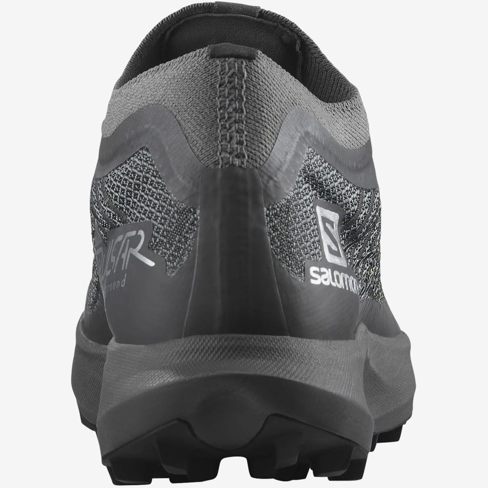 Women's Salomon S/LAB PULSAR SOFT GROUND Trail Running Shoes Grey/Black | SA01259-435