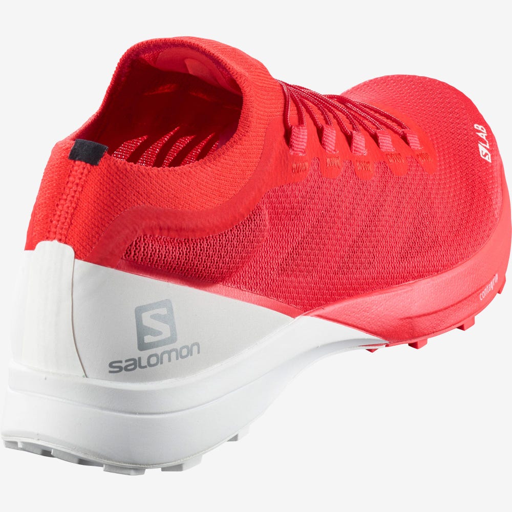 Women's Salomon S/LAB SENSE 8 Trail Running Shoes Red/White | SA34682-691