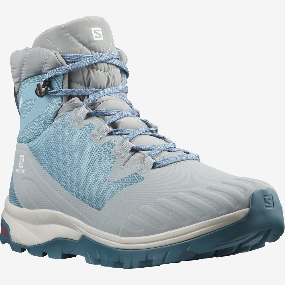 Women's Salomon VAYA BLAZE THINSULATE™ CLIMASALOMON™ WATERPROOF Hiking Boots Blue | SA14698-874