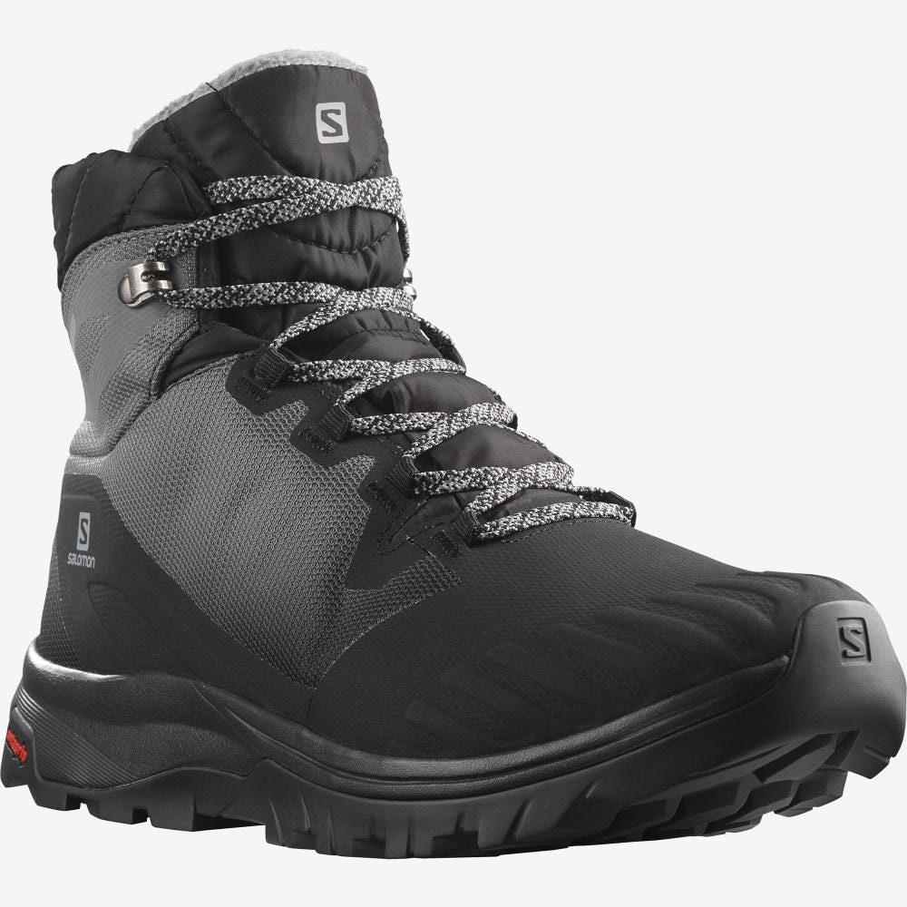 Women's Salomon VAYA BLAZE THINSULATE™ CLIMASALOMON™ WATERPROOF Hiking Boots Black | SA18063-071