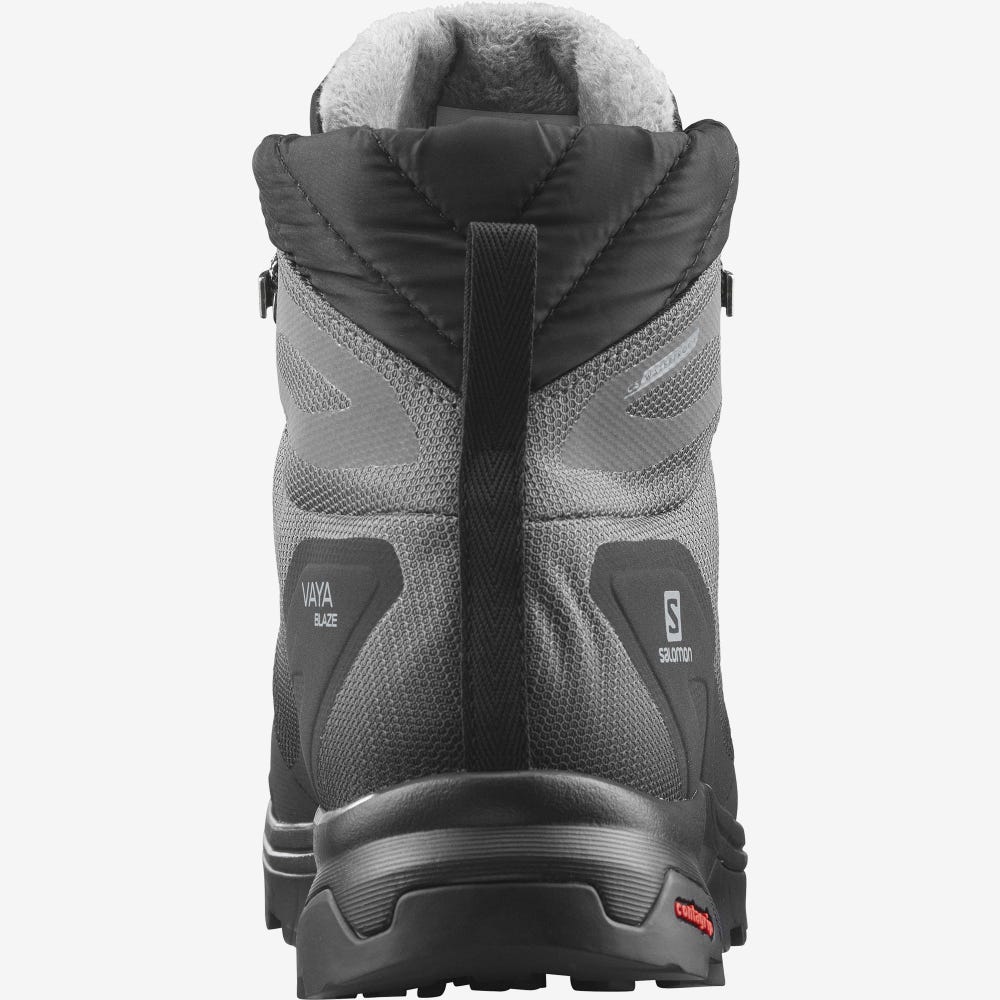 Women's Salomon VAYA BLAZE THINSULATE™ CLIMASALOMON™ WATERPROOF Winter Boots Black | SA60417-093