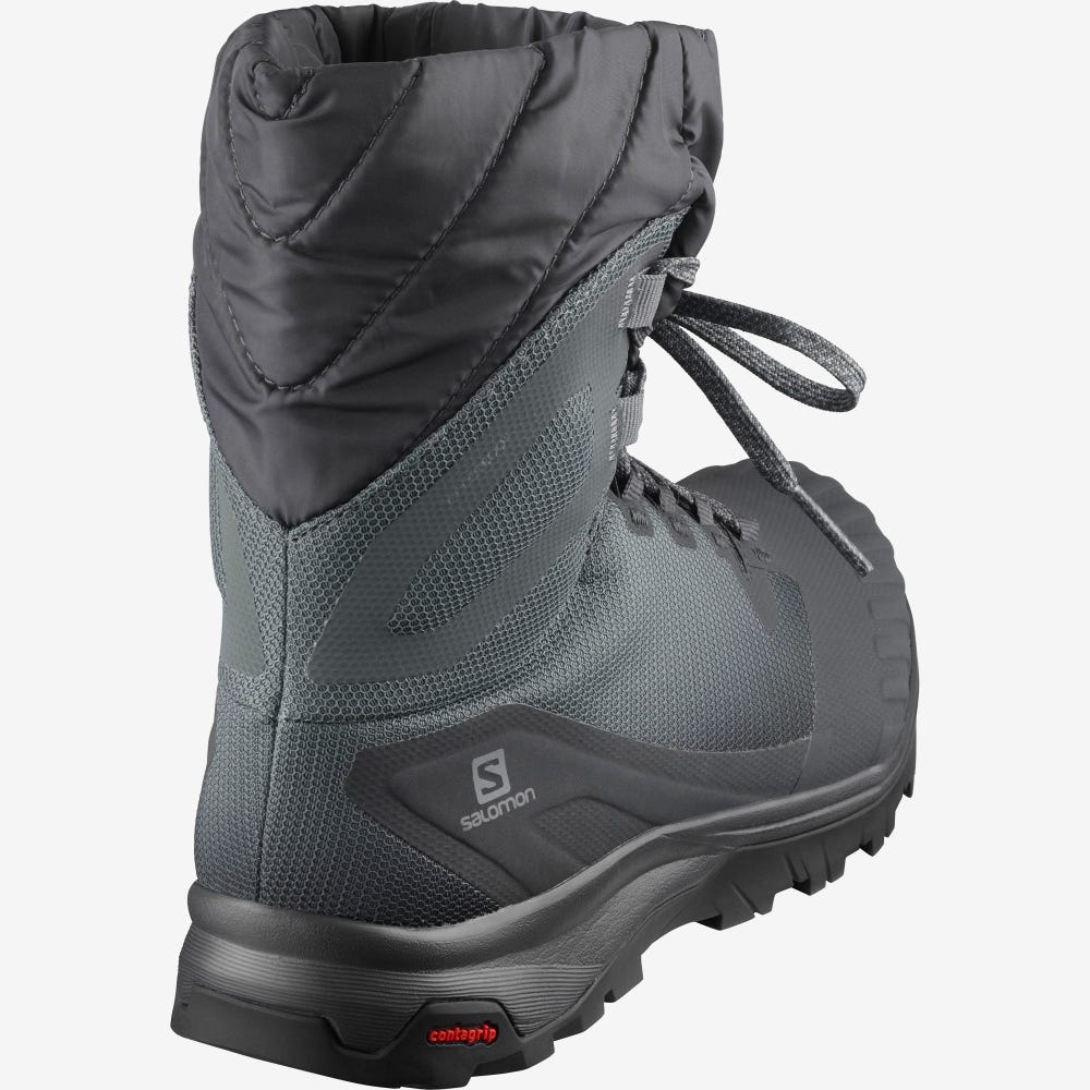 Women's Salomon VAYA POWDER TS CSWP Winter Boots Grey/Black | SA92164-485