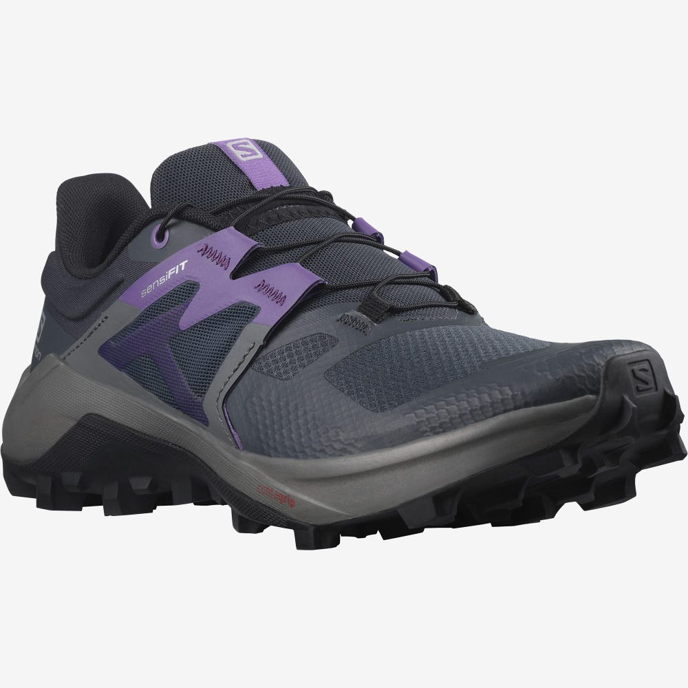 Women's Salomon WILDCROSS 2 Trail Running Shoes Royal Purple | SA01583-796