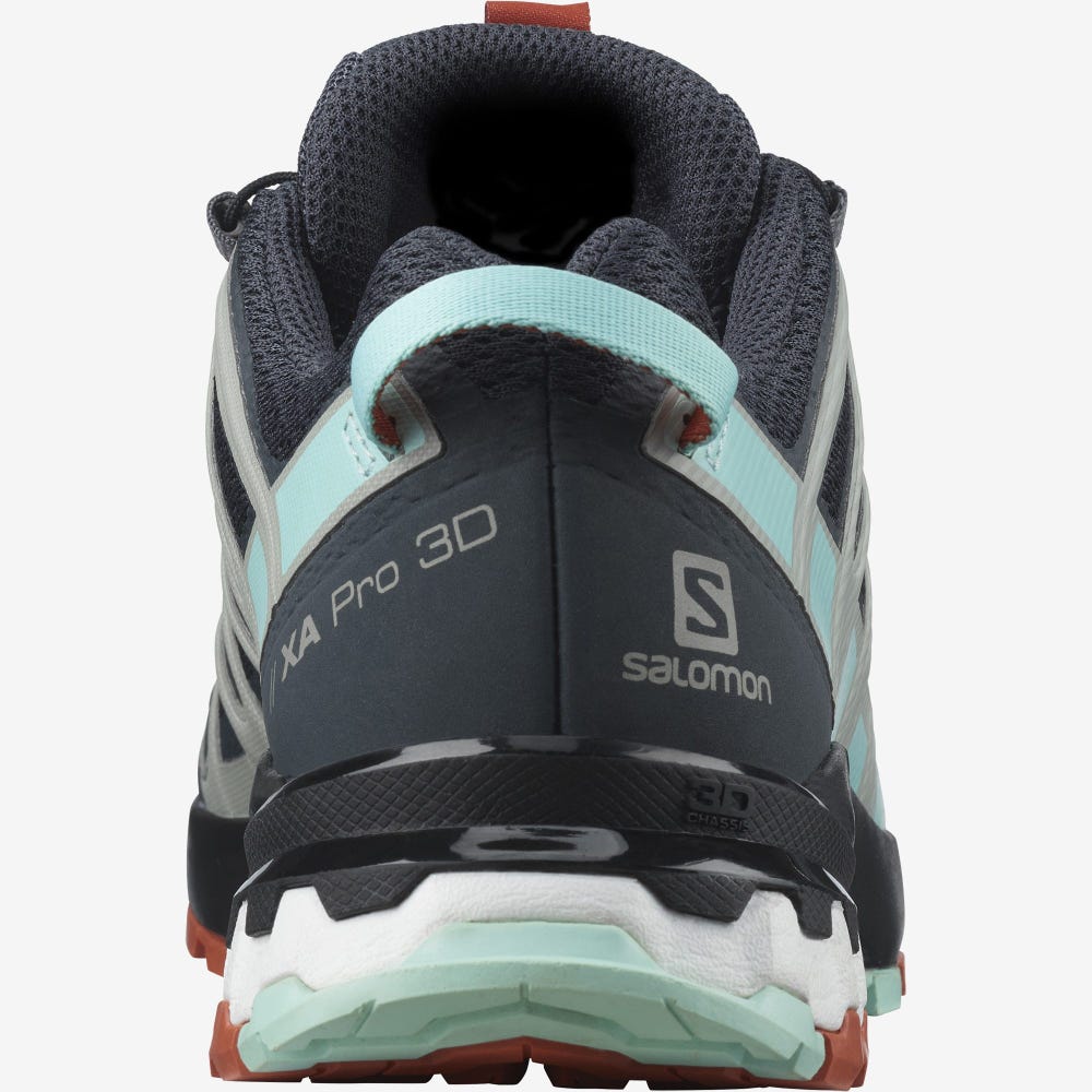 Women's Salomon XA PRO 3D v8 Hiking Shoes Grey/Orange | SA61308-718