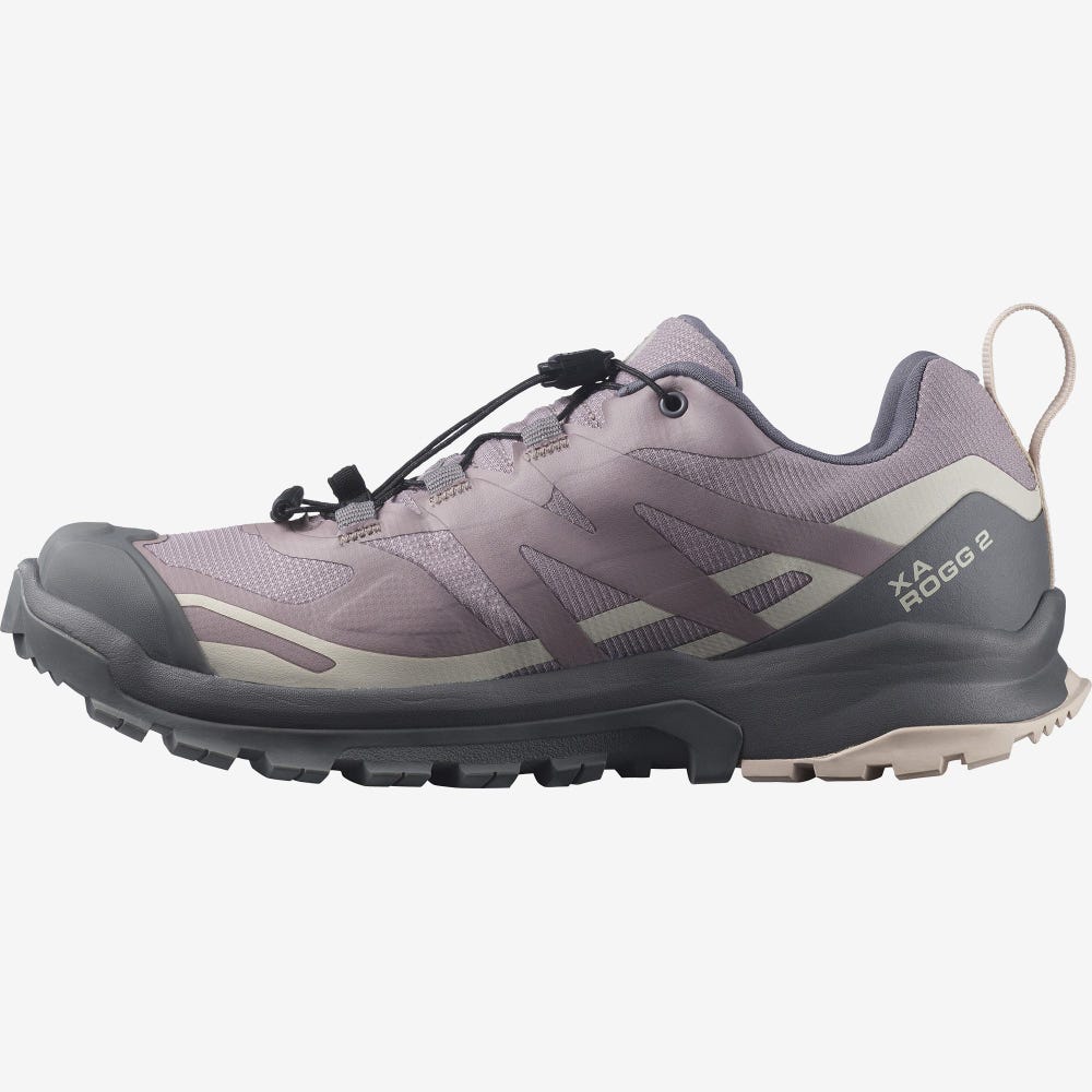 Women's Salomon XA ROGG 2 GORE-TEX Hiking Shoes Grey | SA70156-180