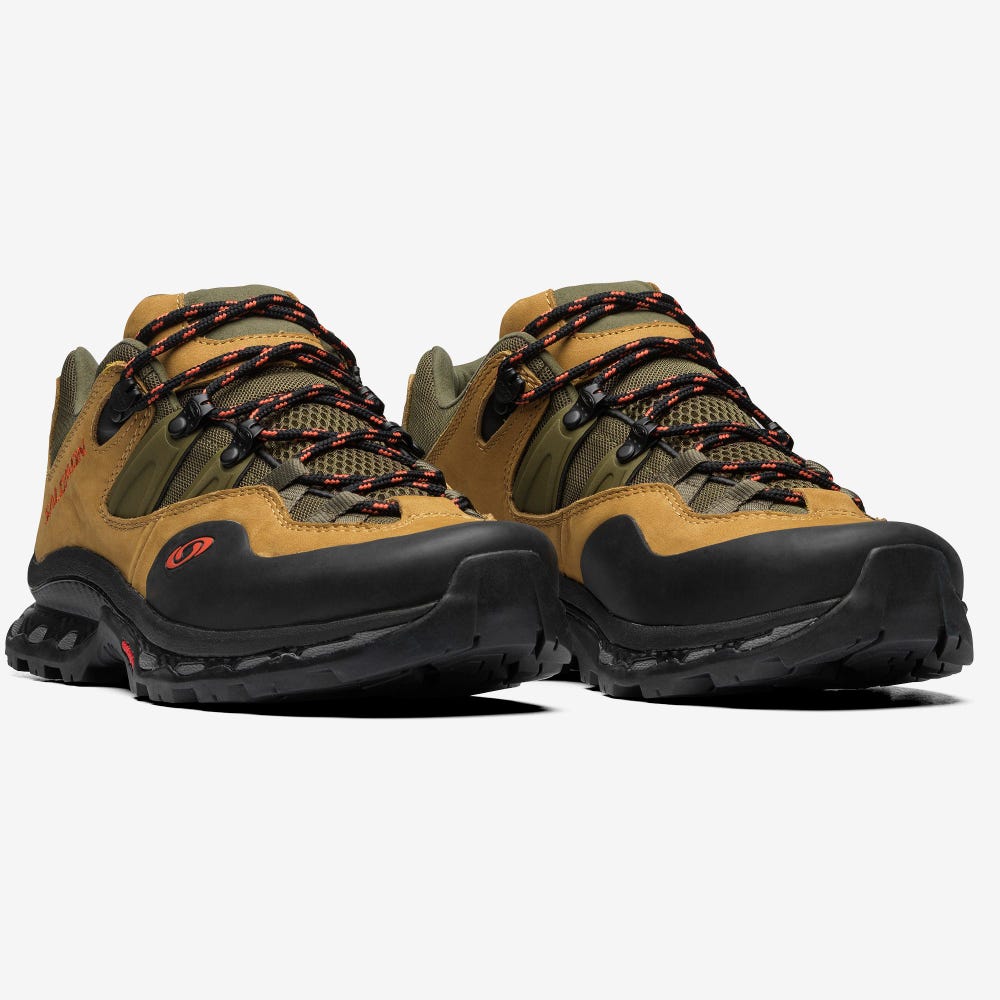 Women's Salomon XT-QUEST 2 FOR THE BROKEN ARM Sneakers Brown/Olive/Orange | SA12496-580