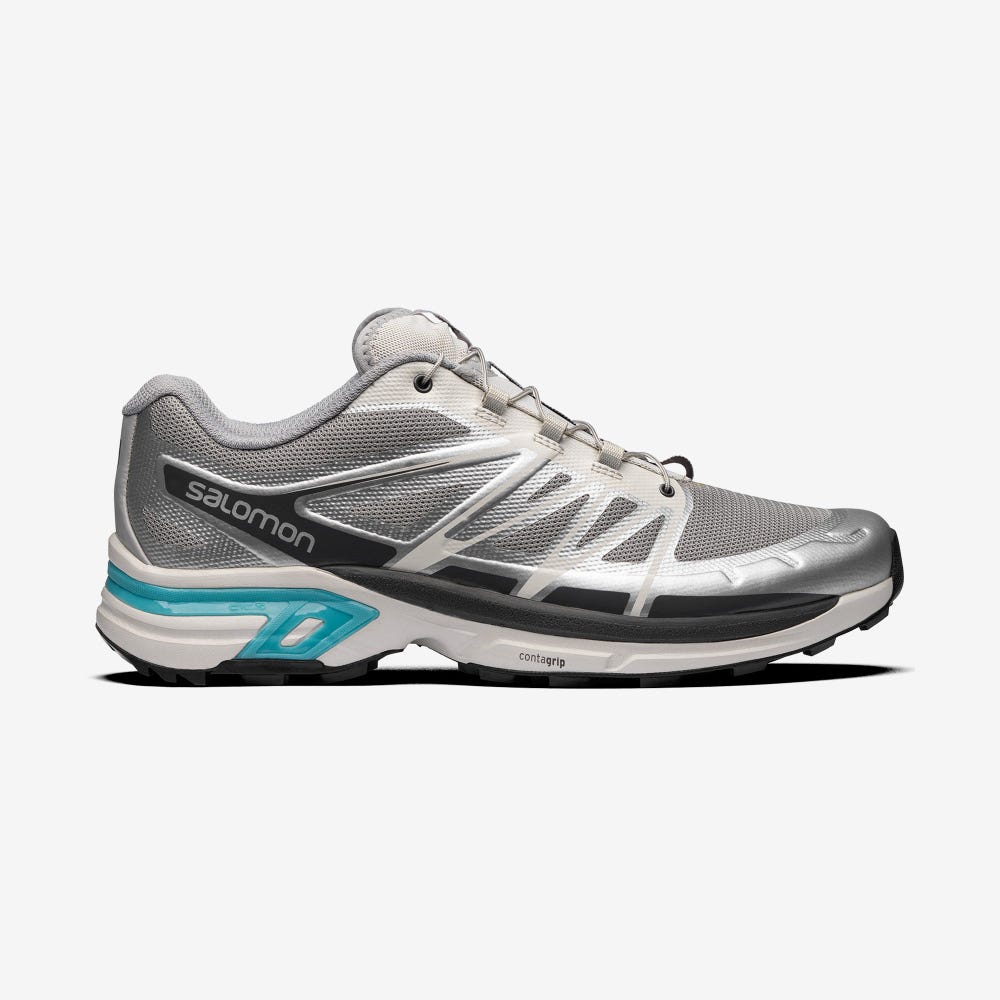 Women\'s Salomon XT-WINGS 2 ADVANCED Sneakers Grey/Silver Metal/Blue | SA79420-079