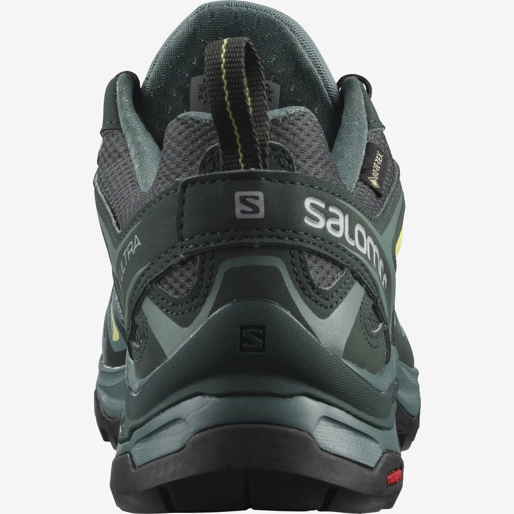 Women's Salomon X ULTRA 3 GORE-TEX Hiking Shoes Light Green | SA90467-584