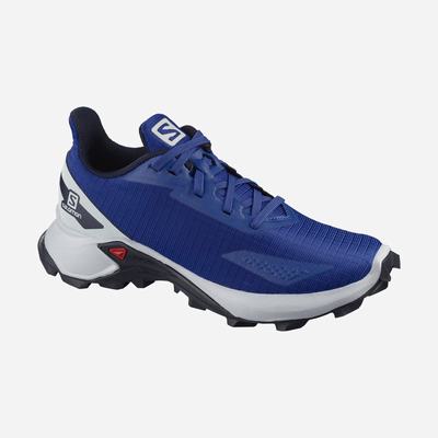 Kids' Salomon ALPHACROSS BLAST Running Shoes Navy/Blue | SA51378-456