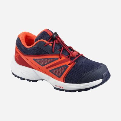 Kids' Salomon SENSE K Running Shoes Blue/Red/Pink | SA70512-564