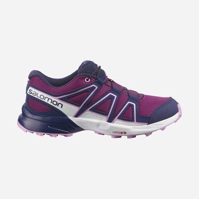 Kids' Salomon SPEEDCROSS Hiking Boots Purple/Blue/Purple | SA50798-429