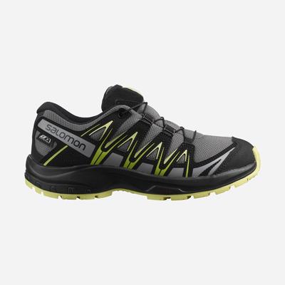 Kids' Salomon XA PRO 3D CLIMASALOMON™ WATERPROOF Trail Running Shoes Black | SA95237-256