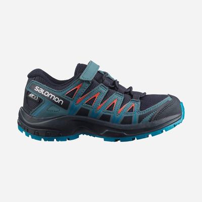 Kids' Salomon XA PRO 3D CSWP K Hiking Boots Navy/Blue | SA05846-231