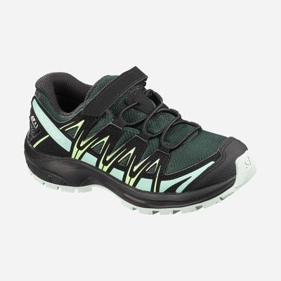 Kids' Salomon XA PRO 3D CSWP K Trail Running Shoes Green | SA09261-902