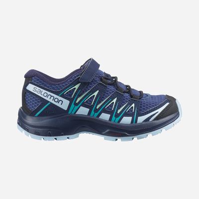 Kids' Salomon XA PRO 3D K Trail Running Shoes Blue Indigo/Blue/Turquoise | SA92487-746