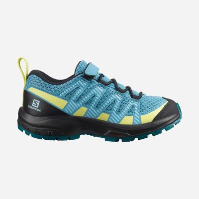 Kids' Salomon XA PRO V8 Trail Running Shoes Blue/Black | SA25187-849