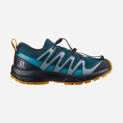 Kids' Salomon XA PRO V8 Trail Running Shoes Blue | SA68357-321