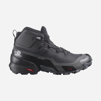 Men's Salomon CROSS HIKE MID GORE-TEX Hiking Boots Black | SA91682-487