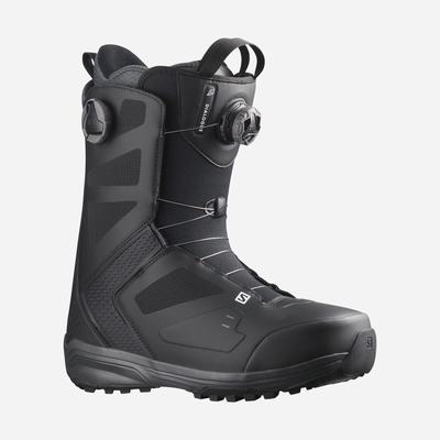 Men's Salomon DIALOGUE DUAL BOA Snowboard Boots Black | SA31209-965