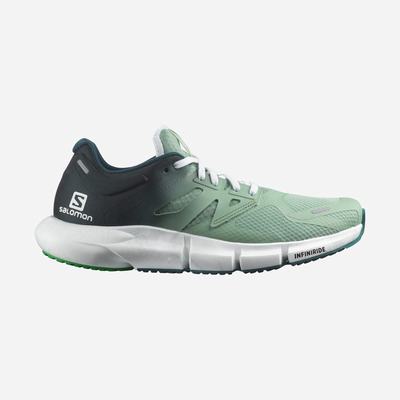 Men's Salomon PREDICT 2 Running Shoes Grey Green/Deep Green/Light Green | SA79201-143