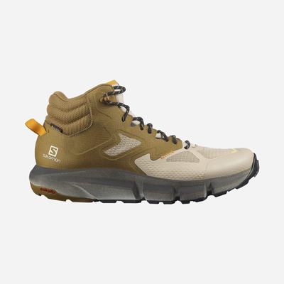 Men's Salomon PREDICT HIKE MID GORE-TEX Hiking Boots Brown/Beige | SA13958-075