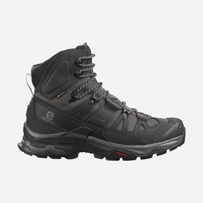 Men's Salomon QUEST 4 GORE-TEX Hiking Boots Grey/Black | SA26908-236