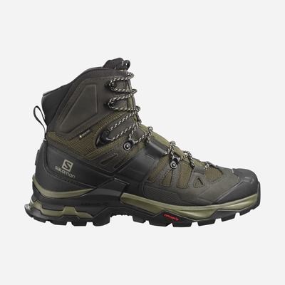 Men's Salomon QUEST 4 GORE-TEX Hiking Boots Olive | SA27148-370