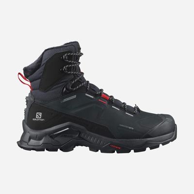 Men's Salomon QUEST WINTER THINSULATE™ CLIMASALOMON™ WATERPROOF Winter Boots Black | SA07459-219