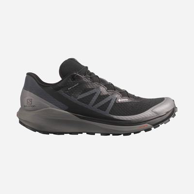 Men's Salomon SENSE RIDE 4 GORE-TEX INVISIBLE FIT Trail Running Shoes Black | SA39816-739