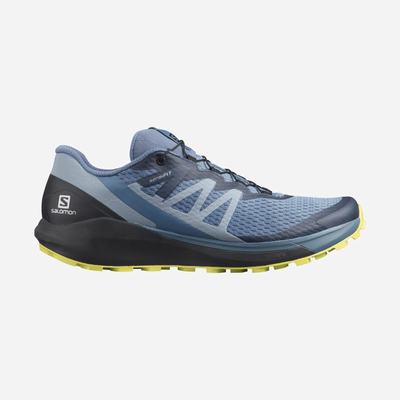 Men's Salomon SENSE RIDE 4 Trail Running Shoes Blue/Black | SA91654-384