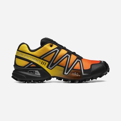 Men's Salomon SPEEDCROSS 3 GRADIENT Sneakers Pink/Lemon/Silver | SA96410-764