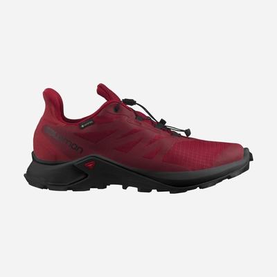 Men's Salomon SUPERCROSS 3 GORE-TEX Trail Running Shoes Red/White/Red | SA61780-718